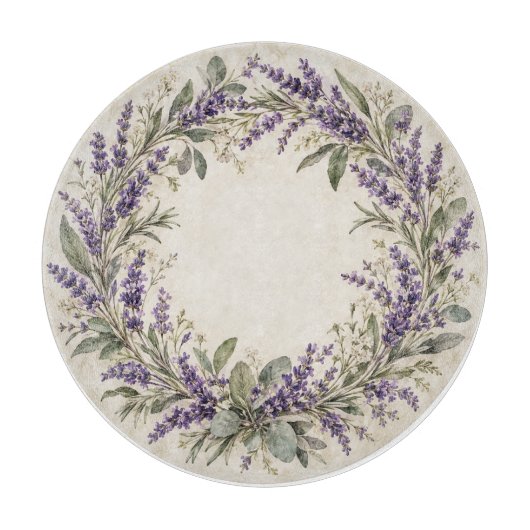 Planche à découper en forme de couronne florale de (Devant)