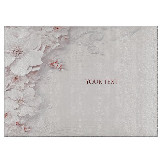 Planche à découper en ivoire rose (Devant)