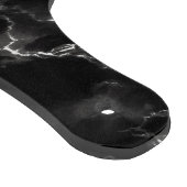 Planche à découper en marbre faux blanc noir perso (Coin)