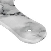 Planche à découper en marbre faux noir et blanc av (Coin)