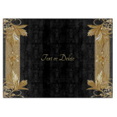 Planche à découper en or noir orné (Devant)