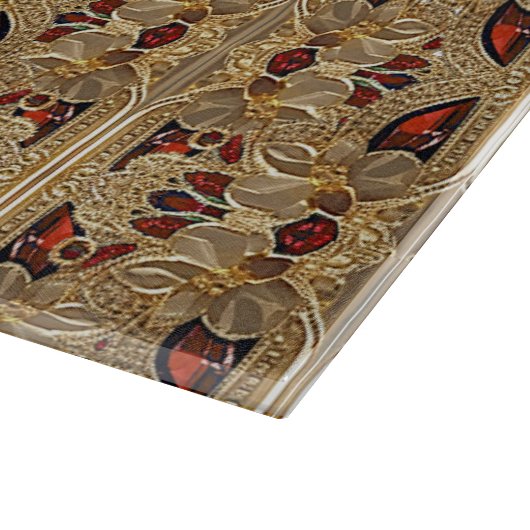 Planche à découper en pierre rouge (Coin)