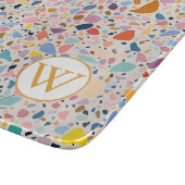 Planche à découper en terrazzo multicolore pastel (Coin)