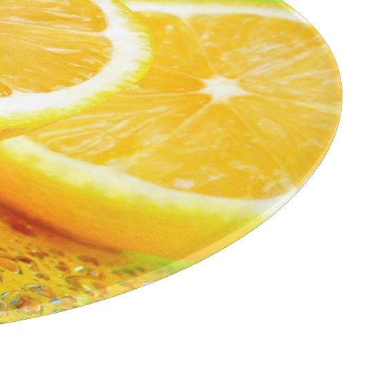 Planche à découper en tranches de citron et goutte (Coin)