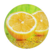 Planche à découper en tranches de citron et goutte (Devant)