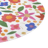 Planche à découper en verre à mini-tirage Floral A (Coin)