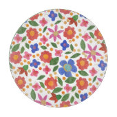 Planche à découper en verre à mini-tirage Floral A (Devant)