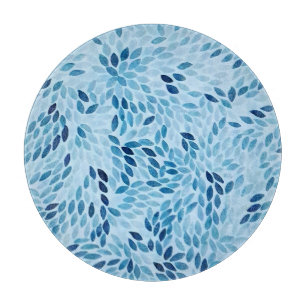 Planche à découper en verre à pétales de mosaïque