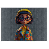 Planche à découper en verre à tarte Cutie (Devant)