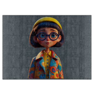 Planche à découper en verre à tarte Cutie