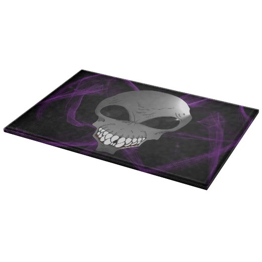 Planche à découper en verre alien gris (Coin)
