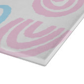 Planche à découper en verre arc-en-ciel pastel de  (Coin)
