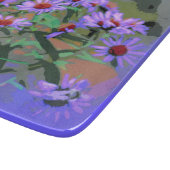 planche à découper en verre asters violets (Coin)