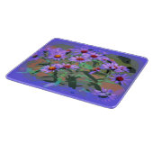 planche à découper en verre asters violets (Coin)