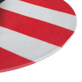 Planche à découper en verre avec drapeau américain (Coin)