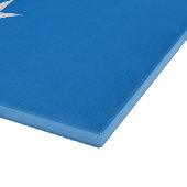 Planche à découper en verre avec Drapeau de Corpus (Coin)