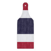 Planche à découper en verre avec drapeau de la Tha (Devant)