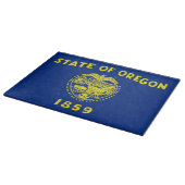 Planche à découper en verre avec drapeau de l'Oreg (Coin)