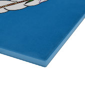 Planche à découper en verre avec Drapeau des Maria (Coin)