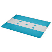 Planche à découper en verre avec Drapeau du Hondur (Coin)