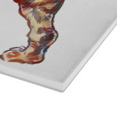 Planche à découper en verre avec illustration vint (Coin)