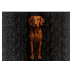 Planche à découper en verre Black 4 Luxe Chien Viz