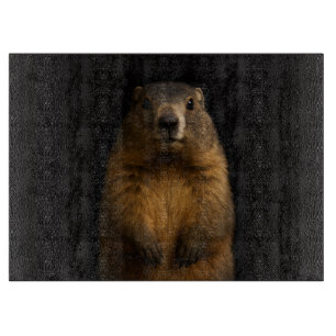 Planche à découper en verre Black 4 Luxe Marmotte 