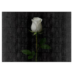 Planche à découper en verre Black 4 Luxe Rose Blan