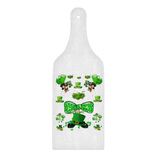 Planche à découper en verre Bonne fête de la Saint (Devant)