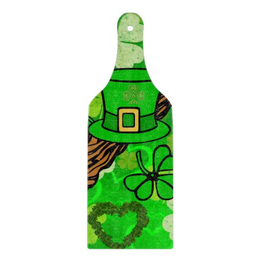Planche à découper en verre Bonne fête de la Saint (Devant)