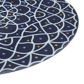 Planche à Découper en Verre Céleste de Nuit (Coin)