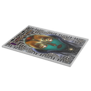 Planche à découper en verre Daria Cyborg Queen Tec