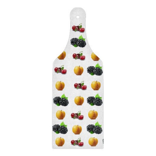 Planche à découper en verre de fruits (Devant)