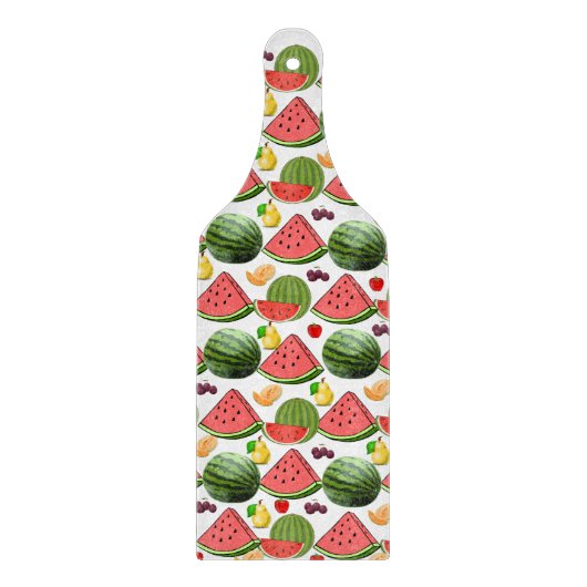 Planche à découper en verre de fruits (Devant)