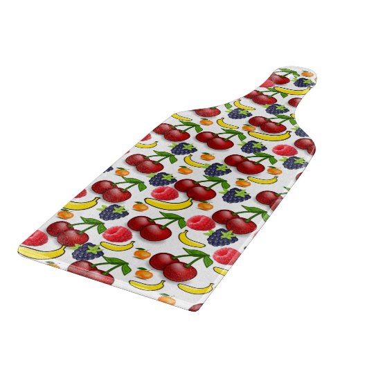 Planche à découper en verre de fruits (Coin)