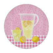 Planche à découper en verre de limonade d'été (Devant)
