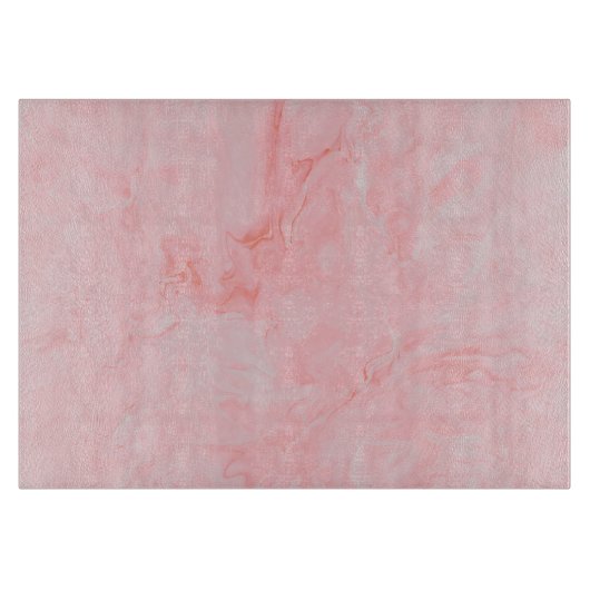 Planche à découper en verre de marbre rose (Devant)