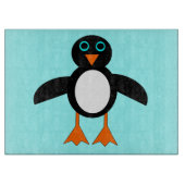 Planche à découper en verre de pingouin (Devant)
