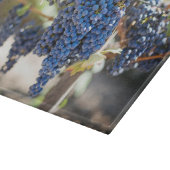 Planche à découper en verre de raisins violets (Coin)