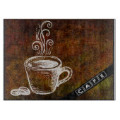 Planche à découper en verre décoratif (Devant)