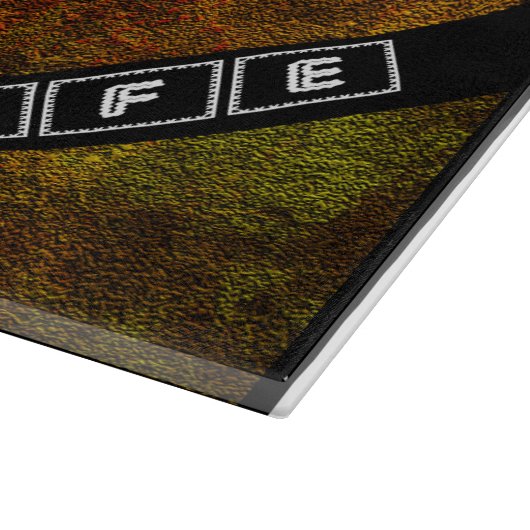 Planche à découper en verre décoratif (Coin)