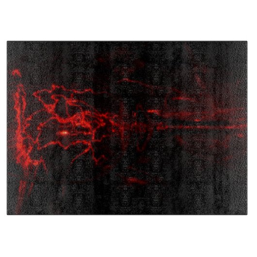 Planche à découper en verre décoratif (Devant)