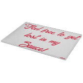 Planche à découper en verre décoratif 29.2 cm x 20 (Coin)