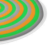 Planche à découper en verre décoratif avec design  (Coin)