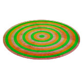 Planche à découper en verre décoratif avec design  (Coin)