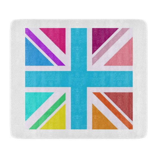 Planche à découper en verre décoratif - Drapeau Un (Devant)
