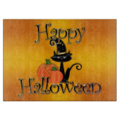 Planche à découper en verre décoratif Halloween /  (Devant)