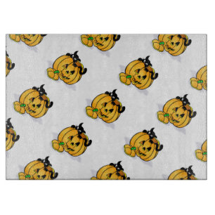 Planche à découper en verre décorative Halloween/C