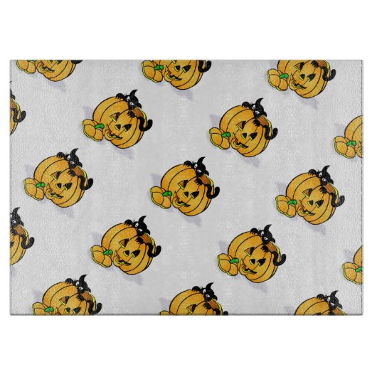 Planche à découper en verre décorative Halloween/C (Devant)