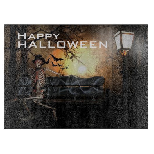 Planche à découper en verre décorative Halloween/S (Devant)